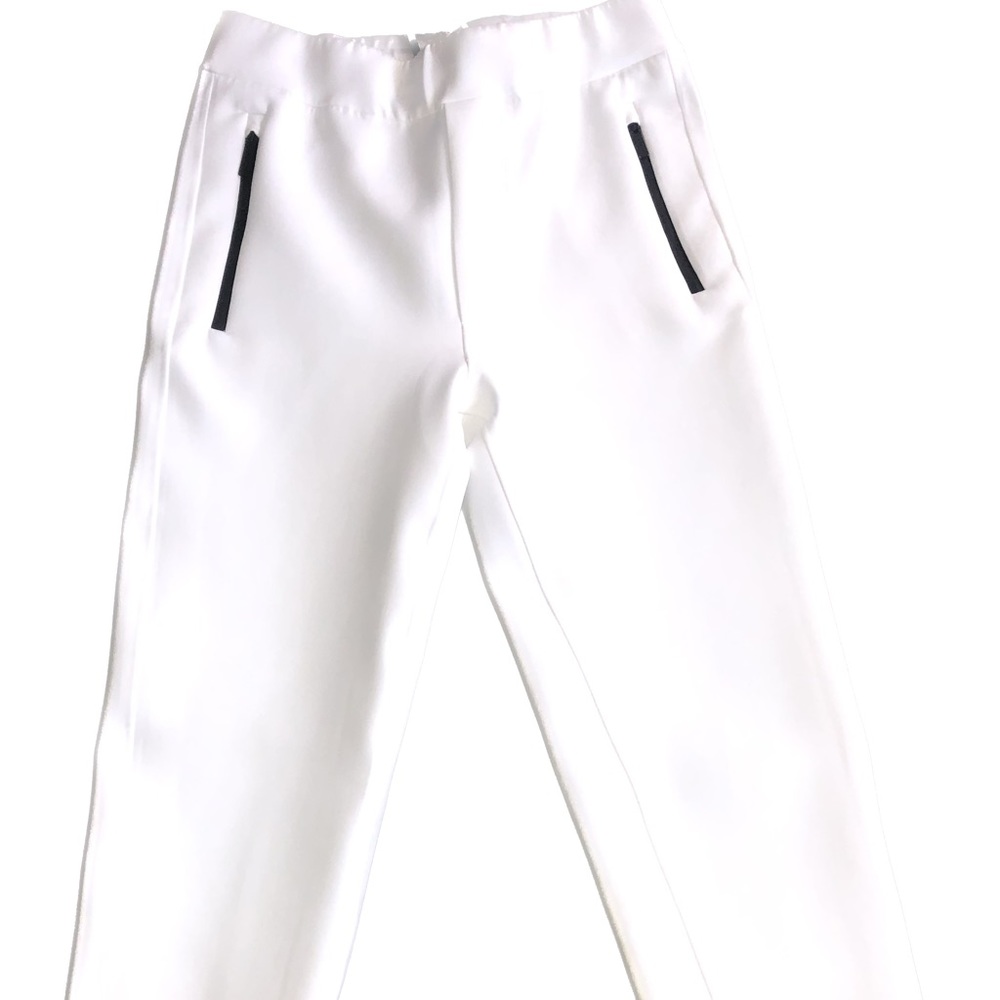 Prada men pants linea rossa nylon white